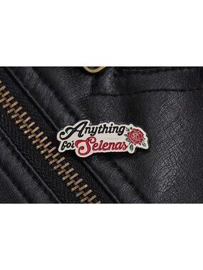 ANYTHING FOR SELENAS Enamel Lapel Backpack Pin NEW